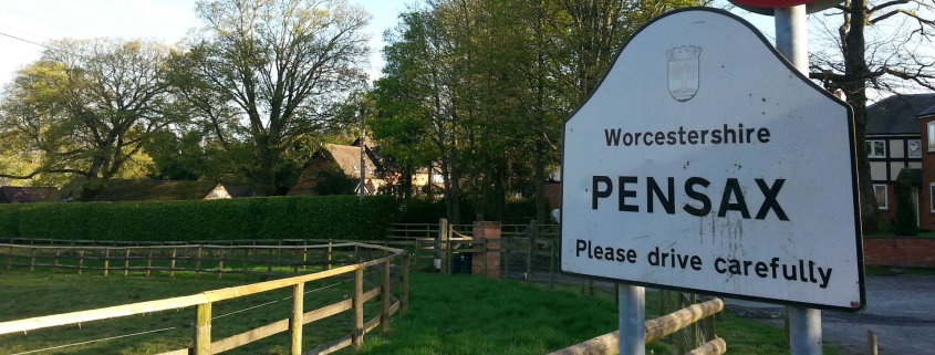 Welcome Pensax Parish Council Sign
